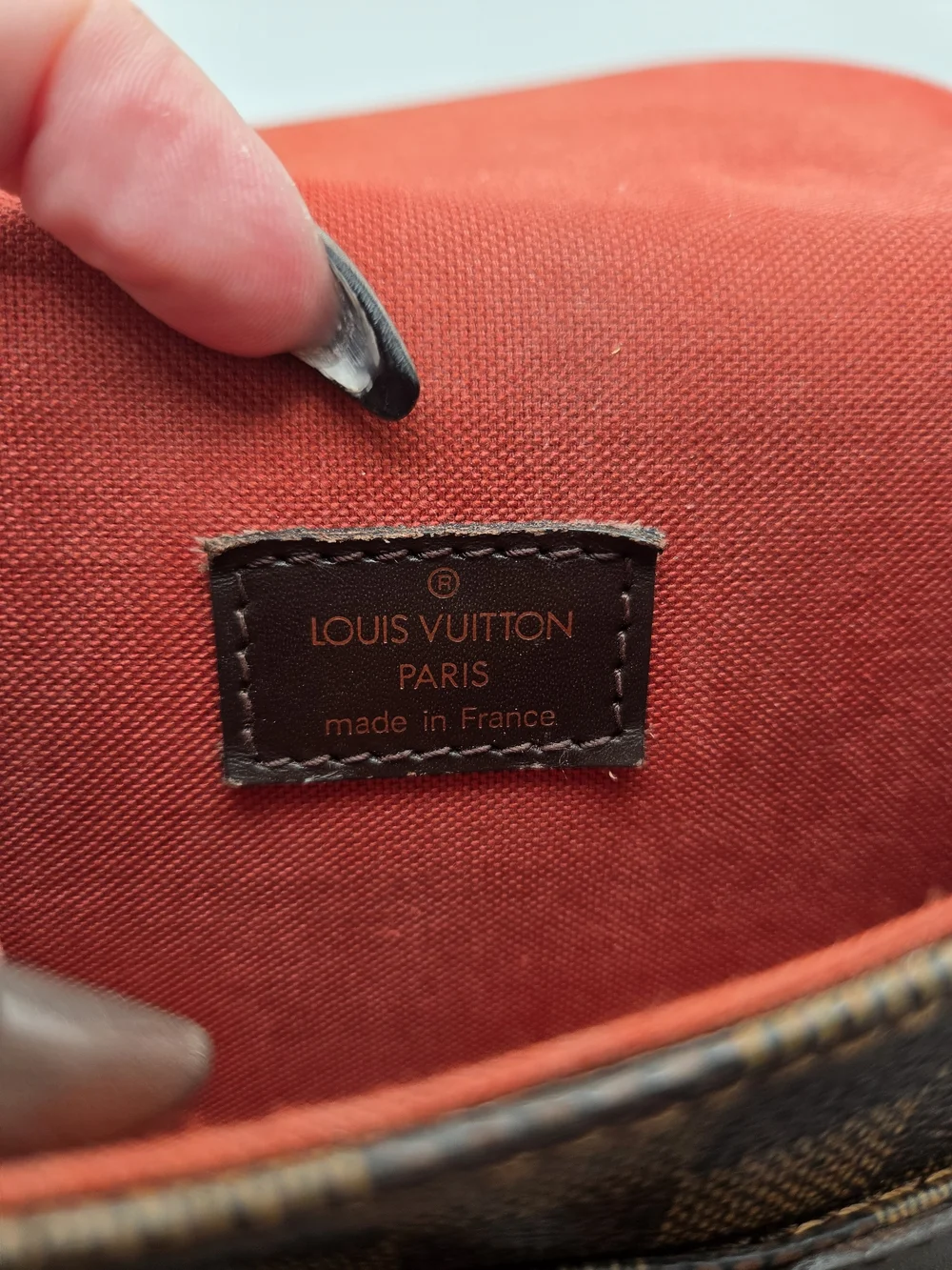Authentic Louis Vuitton Damier Ebene Brown Portobello Travel Shoulder Bag